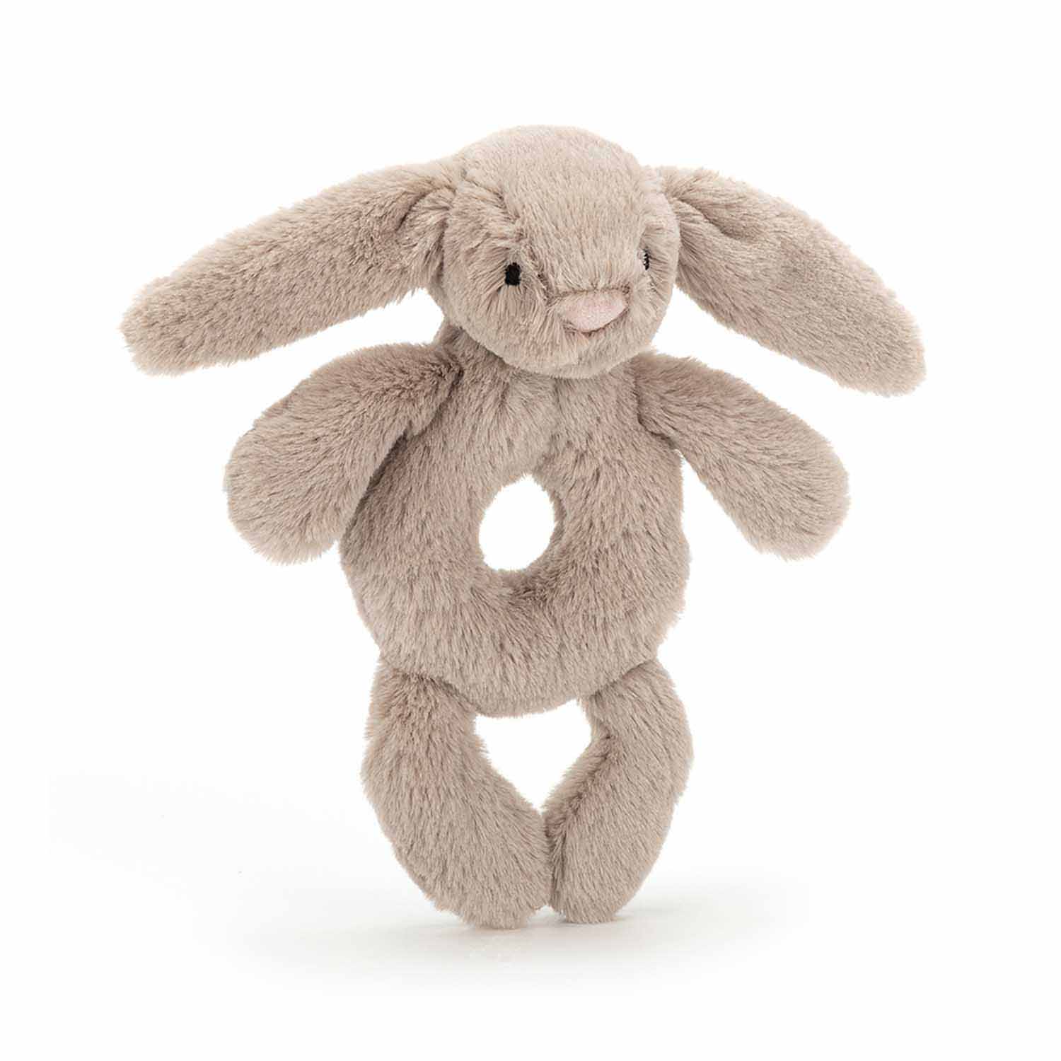 JELLYCAT Králiček Bashful kroužek Beige 18cm