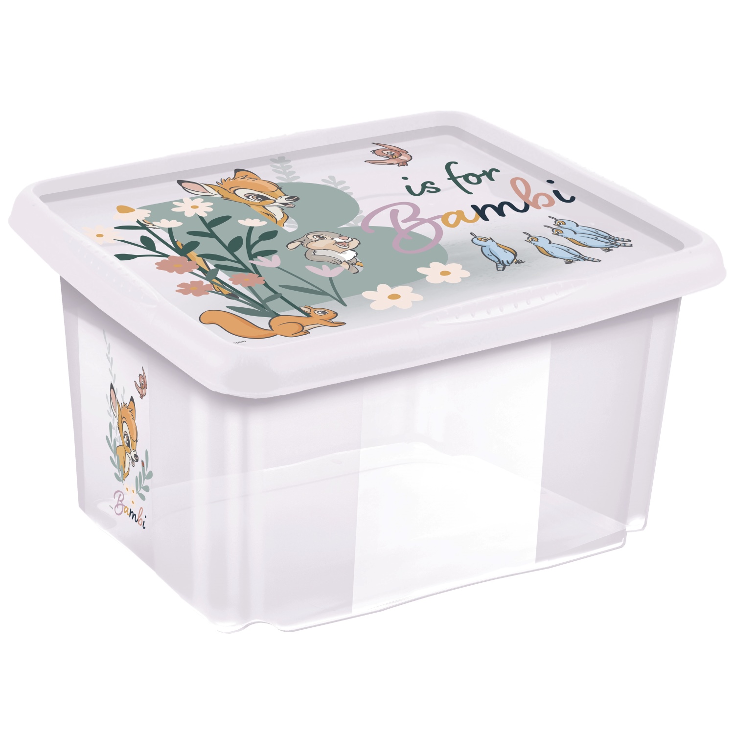 KEEEPER Úložný box s víkem 15l "Bambi" Transparent