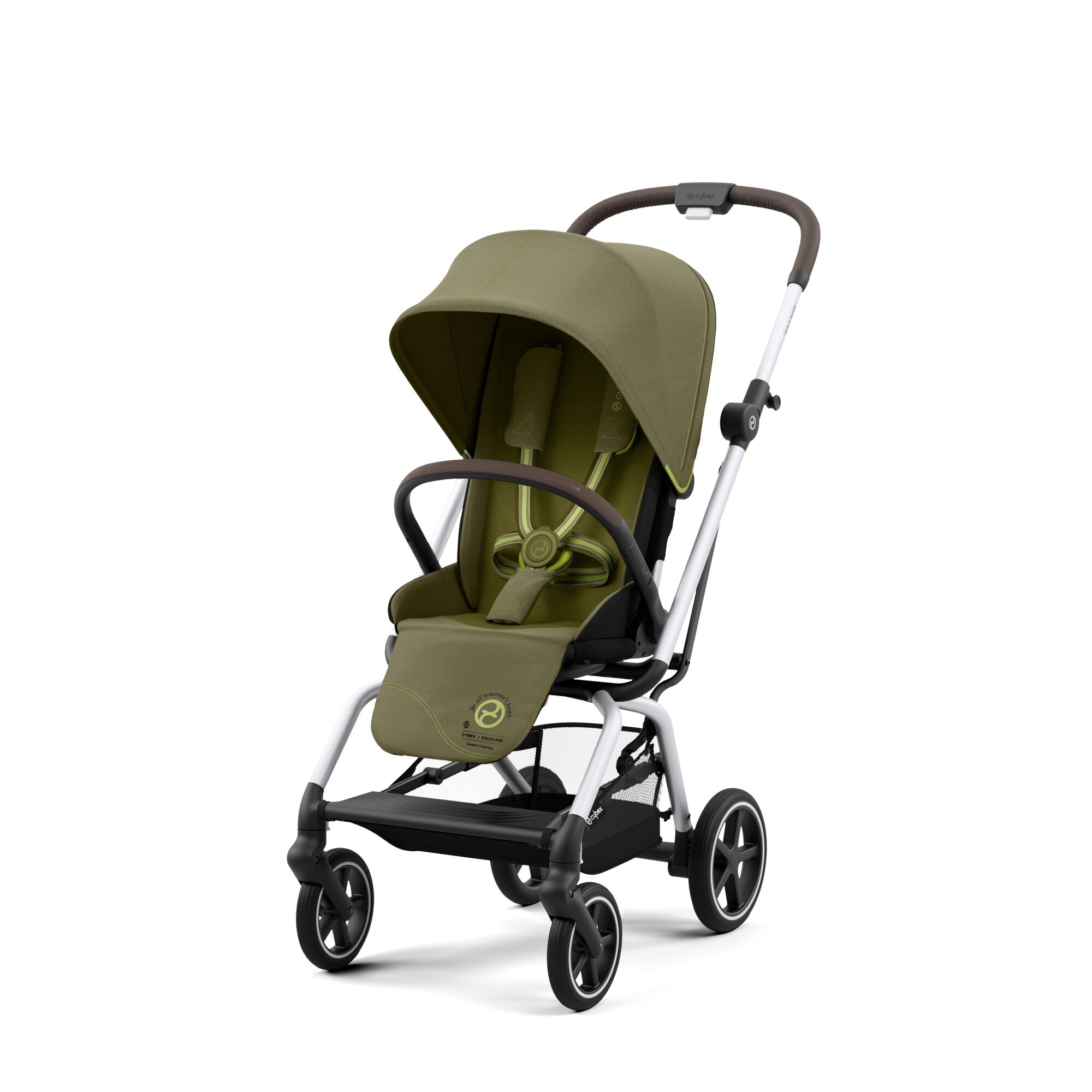 CYBEX Kočárek Eezy S Twist+ 2 silver Nature Green