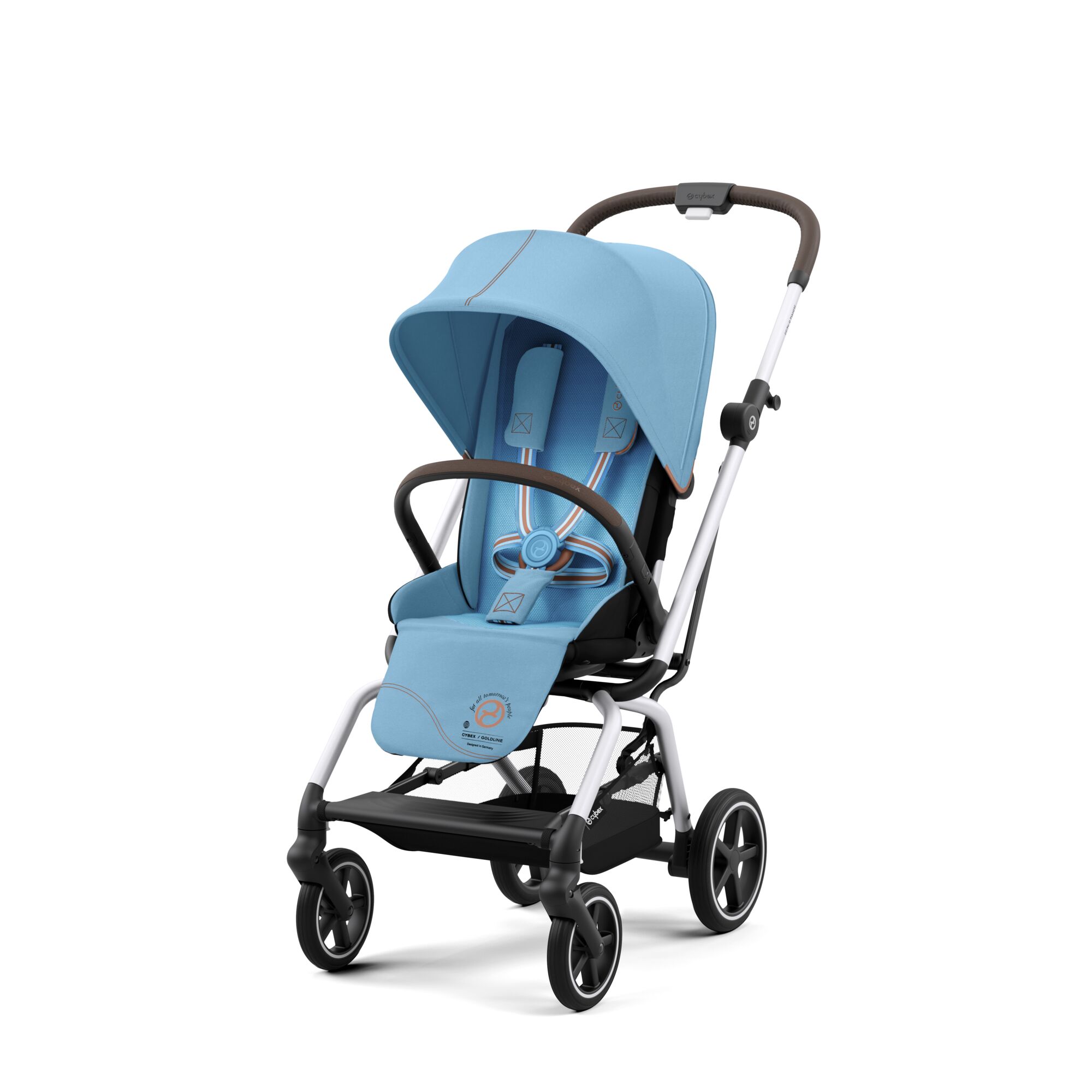 CYBEX Kočárek Eezy S Twist+ 2 silver Beach Blue