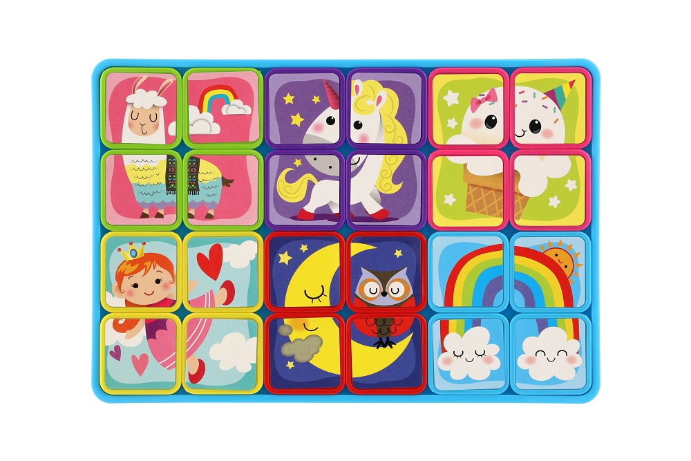 TEDDIES Puzzle magnetické 12ks Fantazie