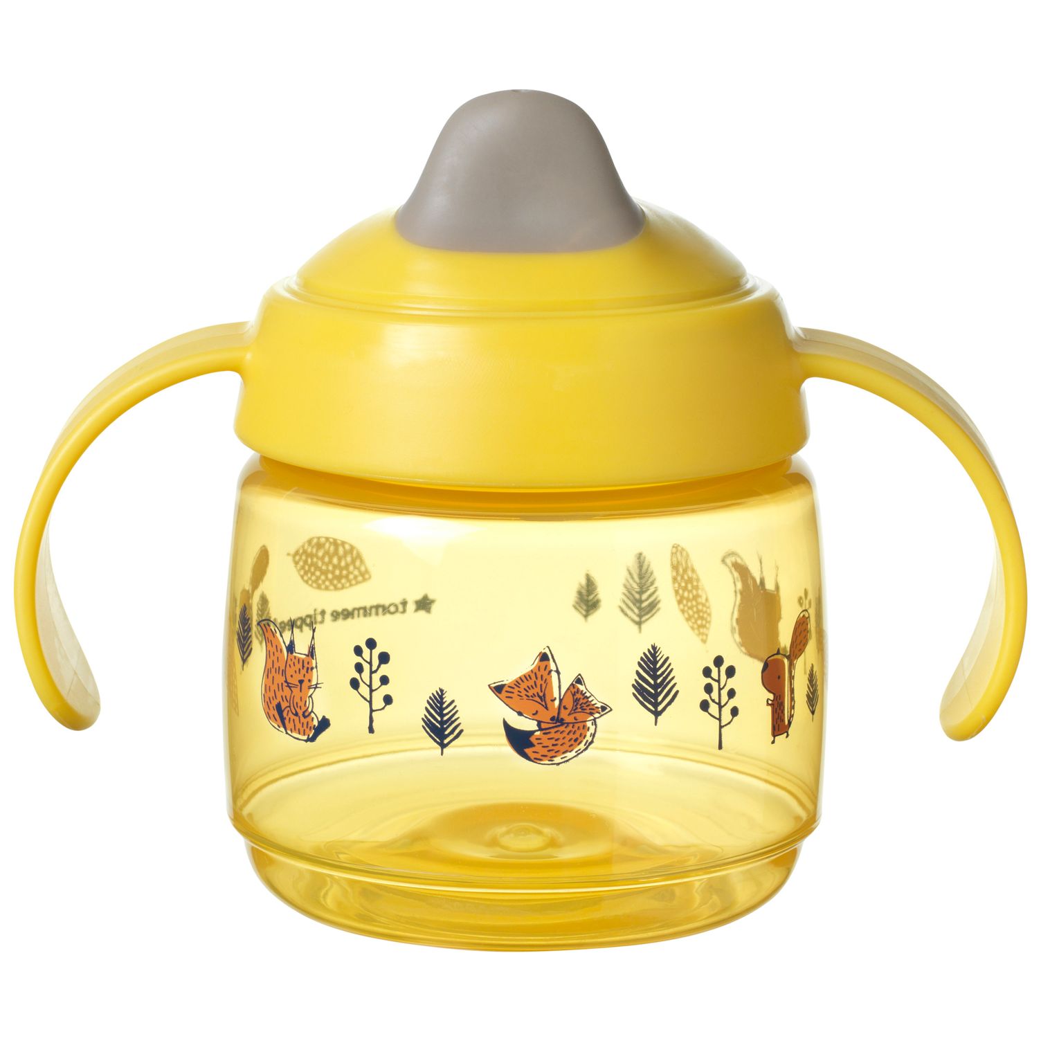 TOMMEE TIPPEE Superstar netekoucí hrnek, 190ml 4m+ Žlutá