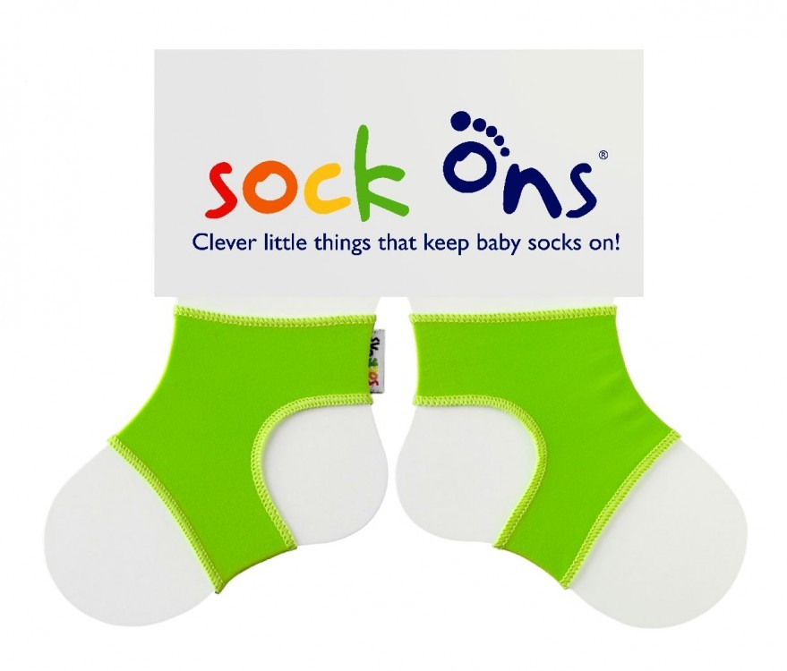 KIKKO Sock Ons Bright 6-12m Lime