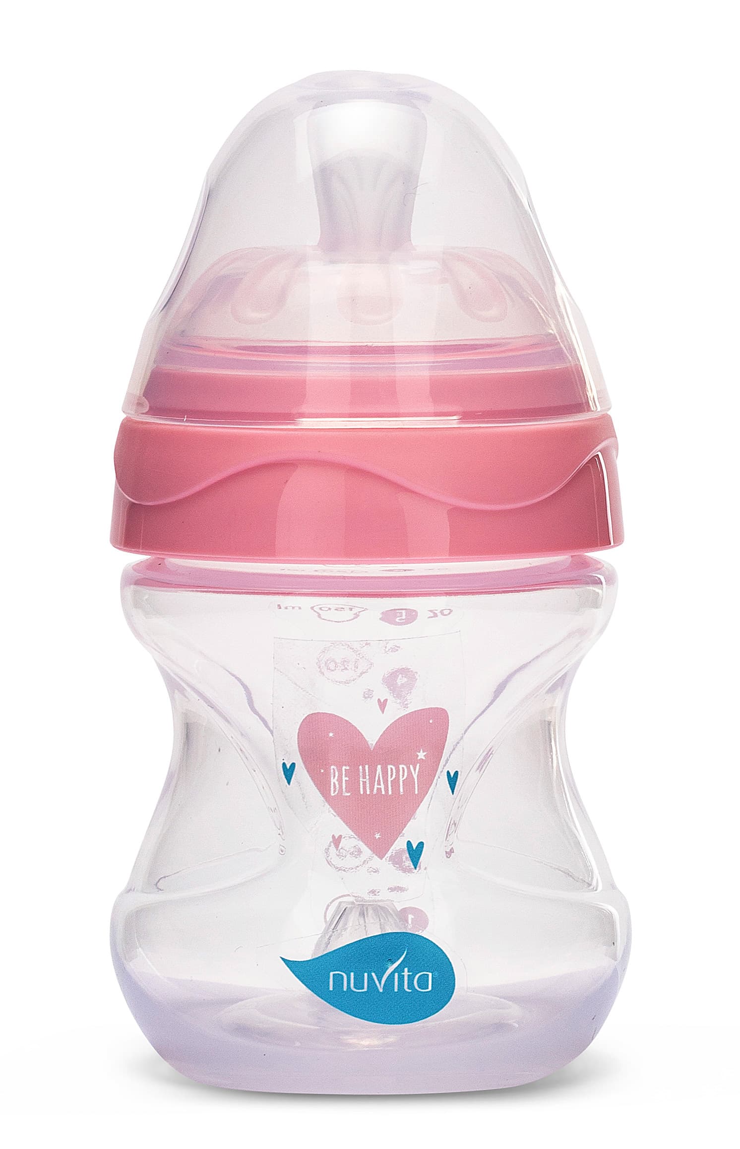 NUVITA Lahvička 150ml Transparent pink