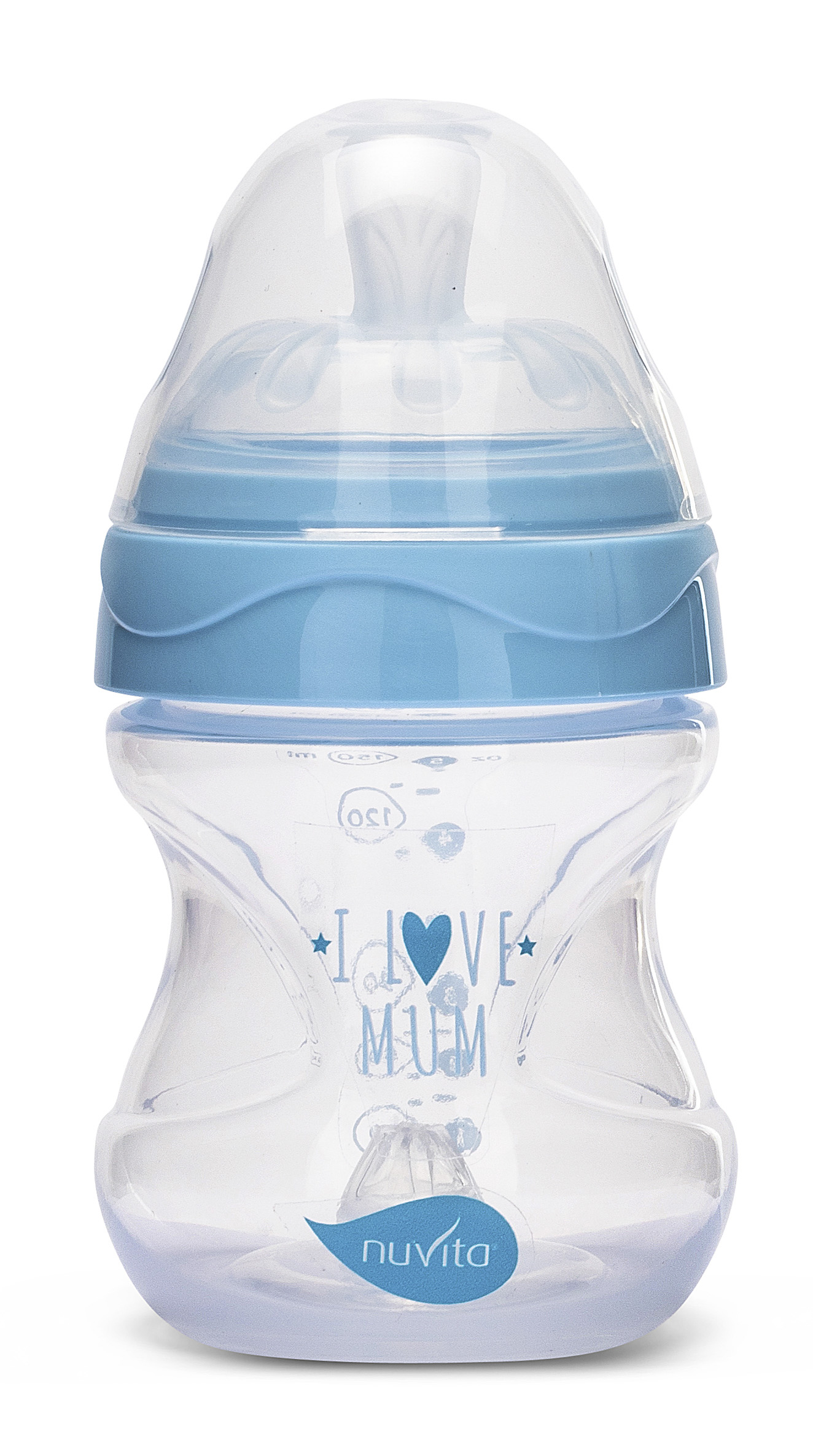 NUVITA Lahvička 150ml Transparent blue