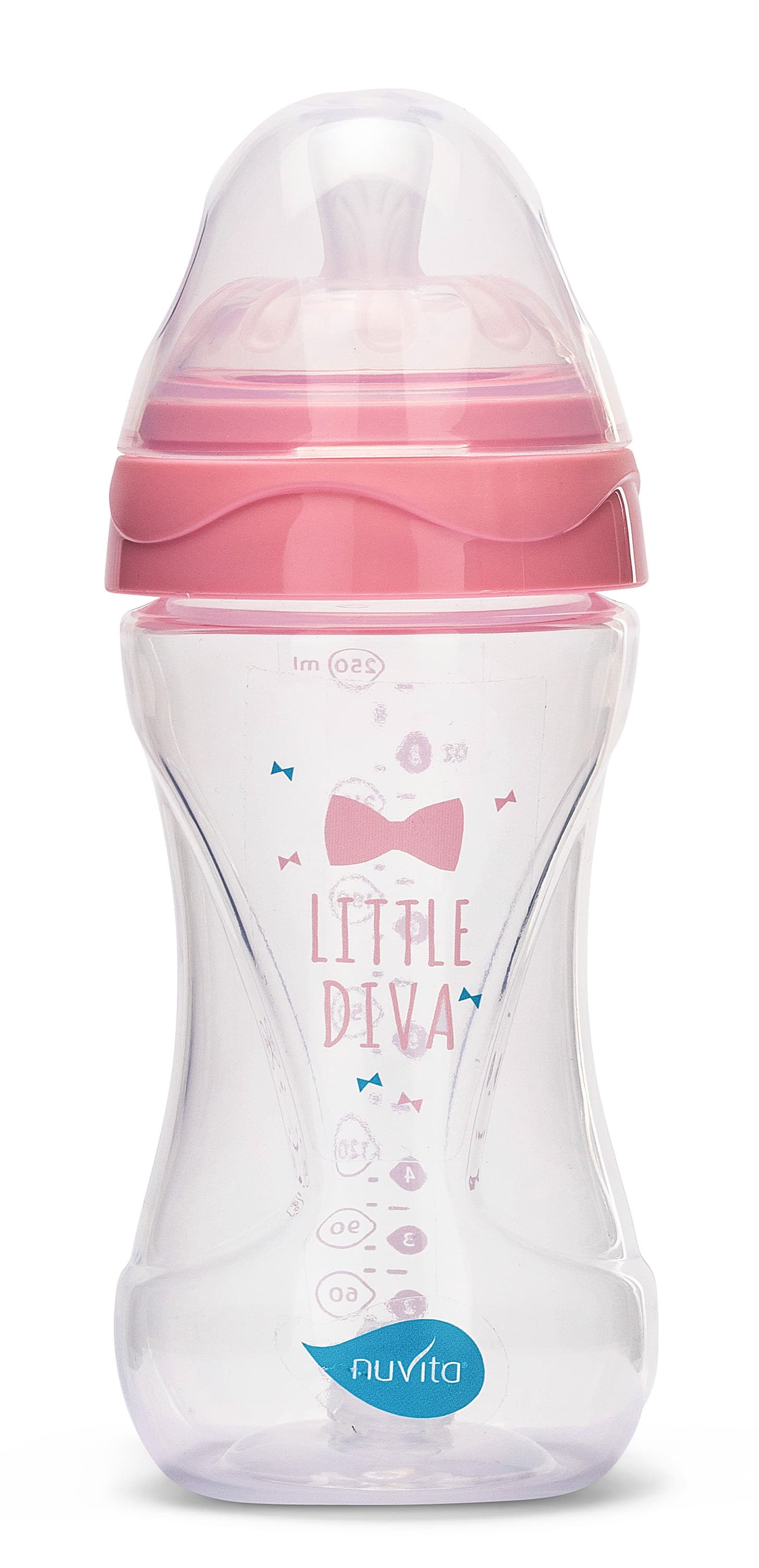 NUVITA Lahvička 250ml Transparent pink