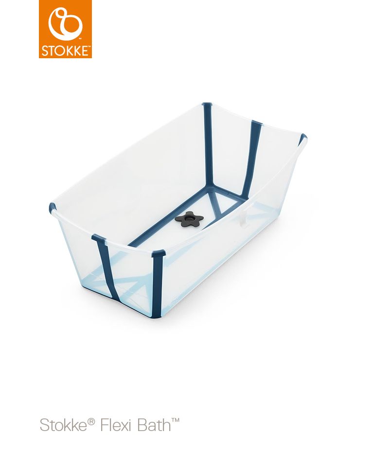 STOKKE Cestovní skládací vanička Flexi Bath Transparent Blue