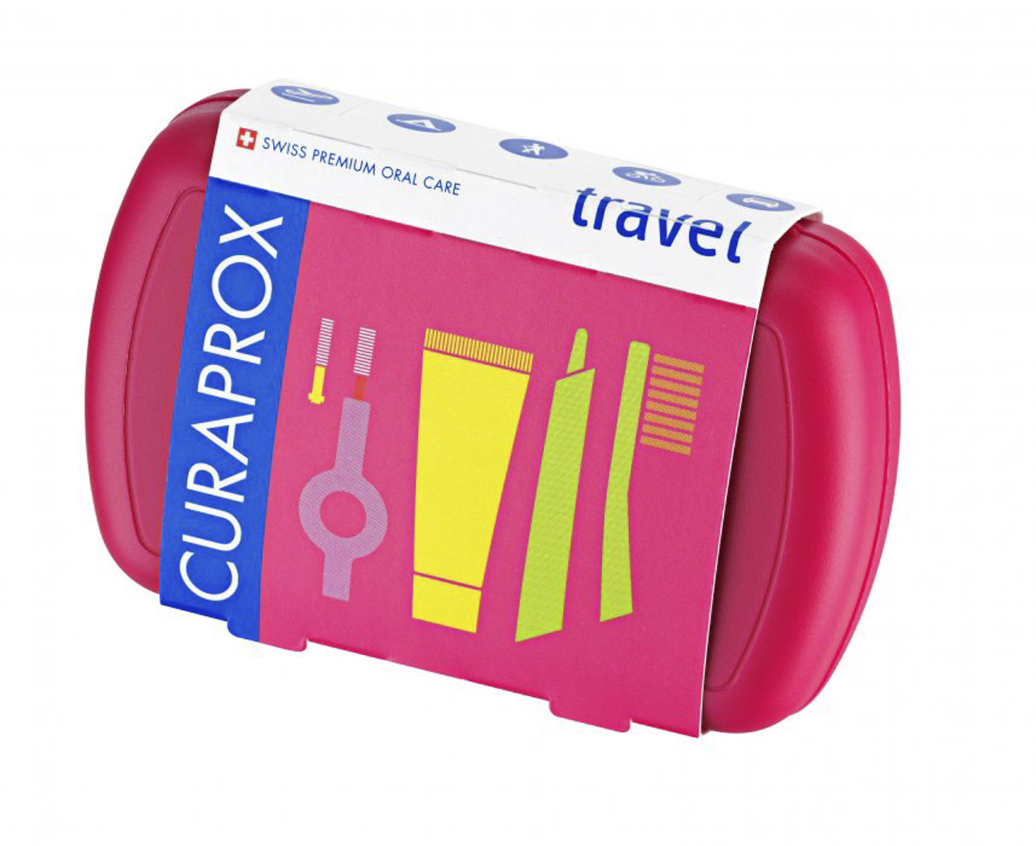 CURAPROX Zubní travel set Červená