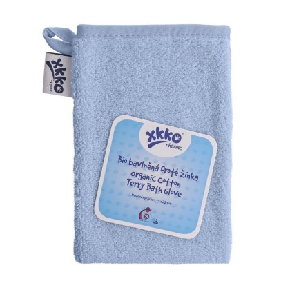 KIKKO Froté žínka Organic Baby Blue