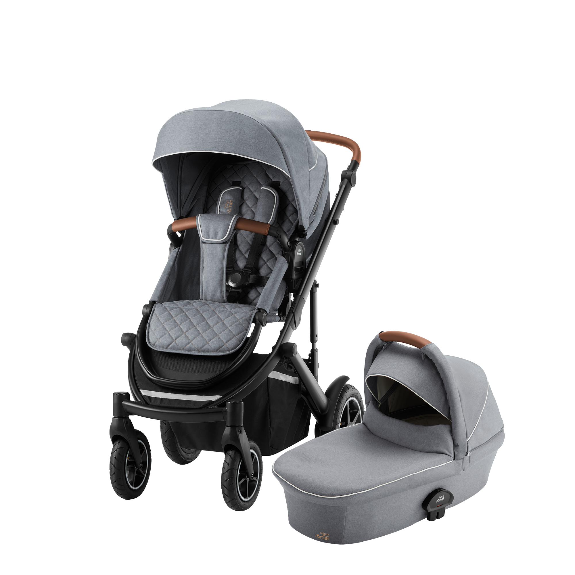 BRITAX RÖMER Set kočárek Smile III + hluboká korba 2022 Nordic Grey