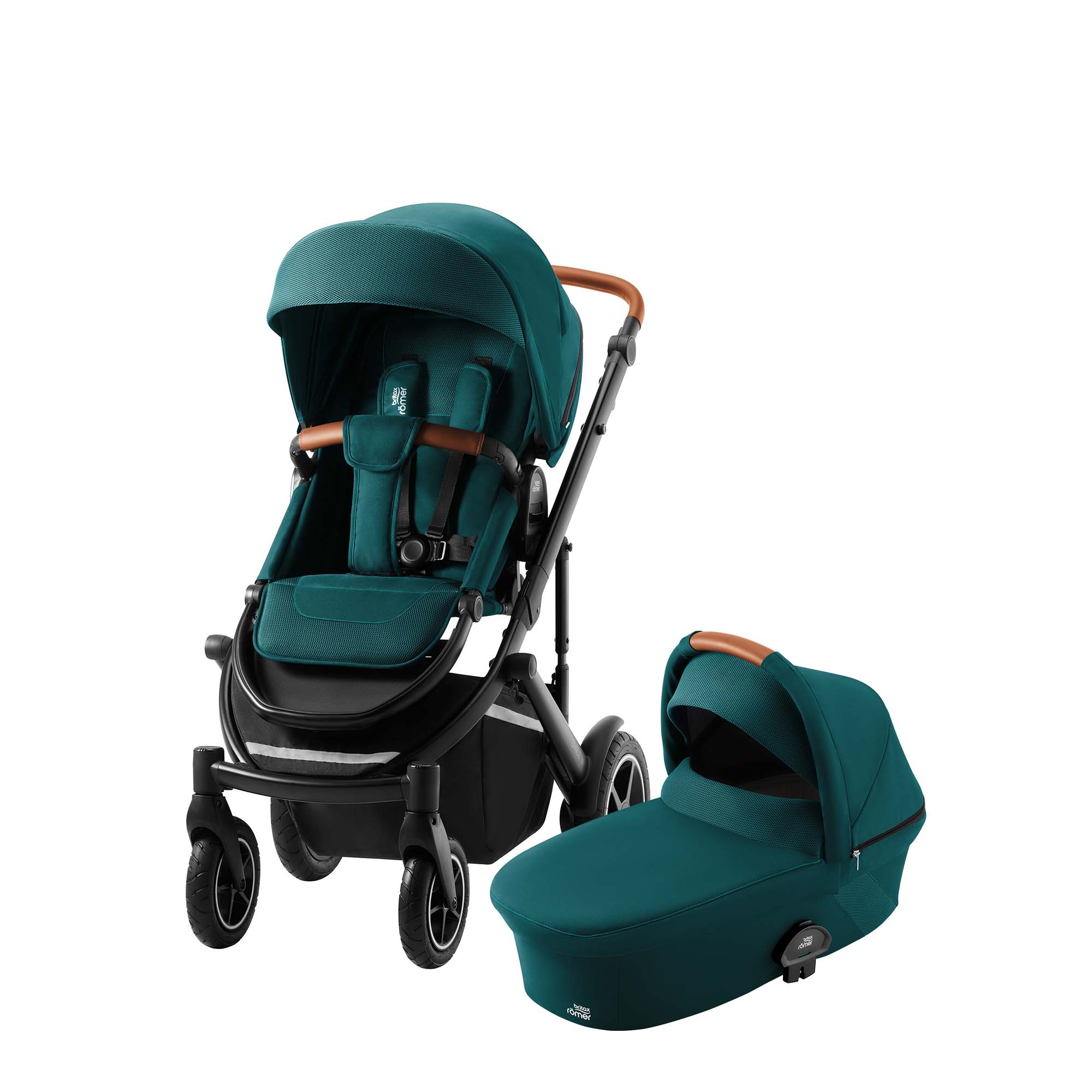 BRITAX RÖMER Set kočárek Smile III + hluboká korba Atlantic Green