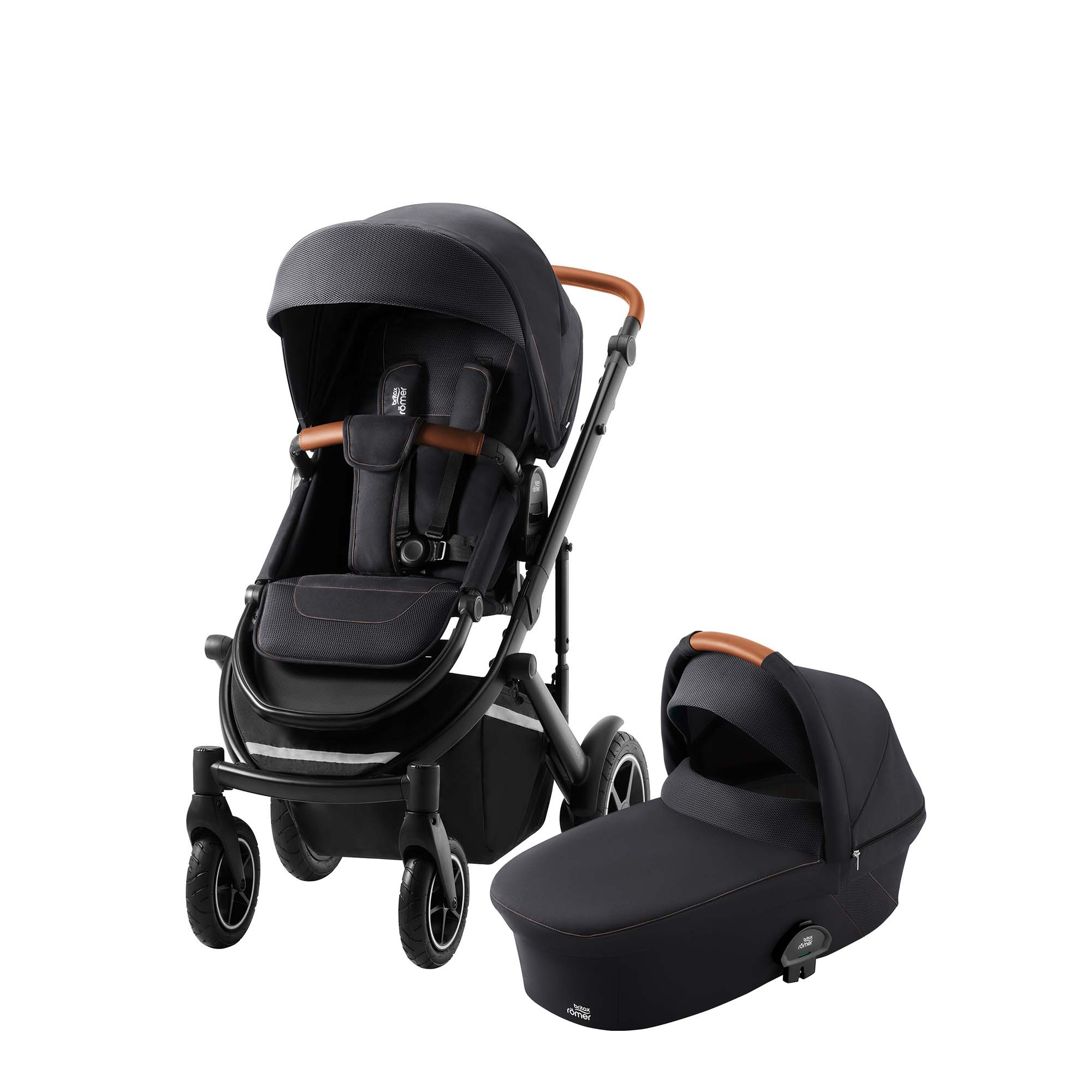 BRITAX RÖMER Set kočárek Smile III + hluboká korba Fossil Grey