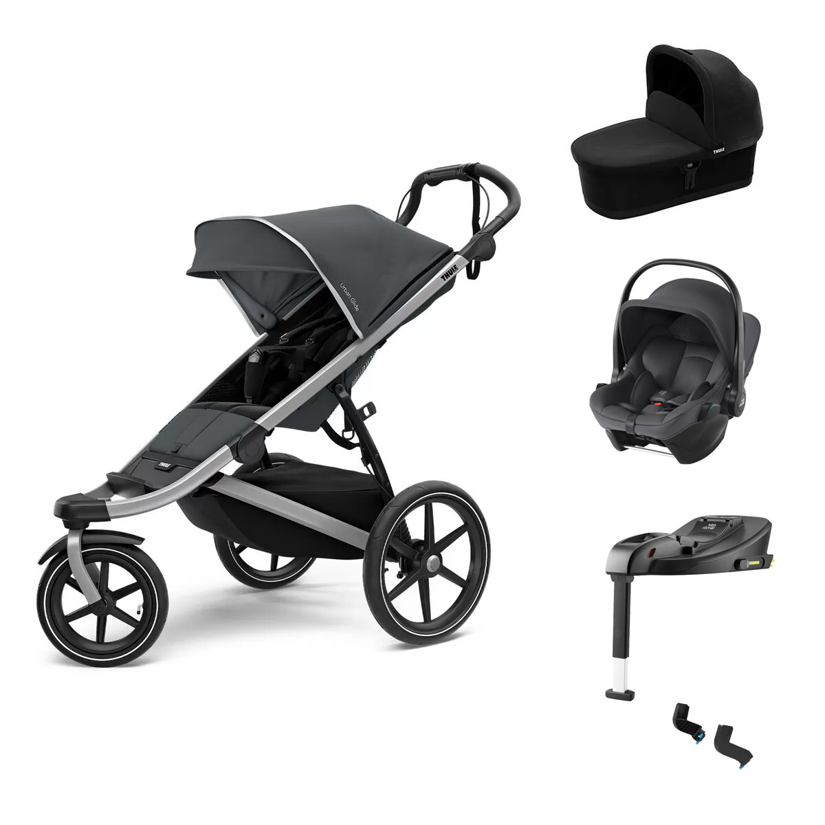 THULE Set Kočárek Urban Glide 2+Autosedačka Baby-Safe Core +Baby-Safe Core Base +adaptéry MC+hl.korb