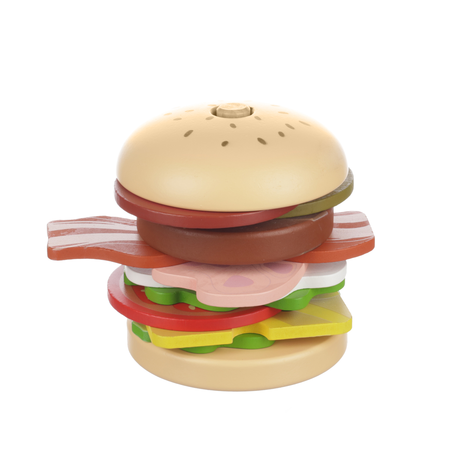 ZOPA Dřevěný nasazovací hamburger Wood