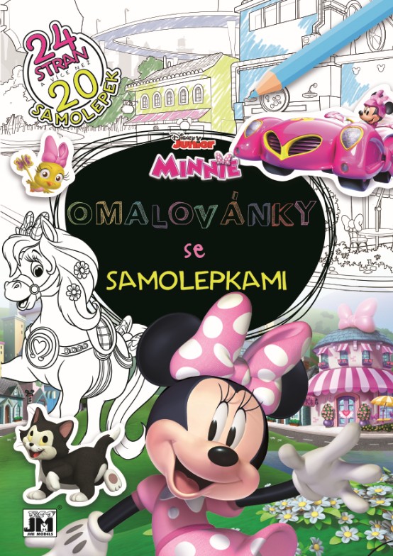 JIRI MODELS  Omálovánky se samolepkami A4 Minnie