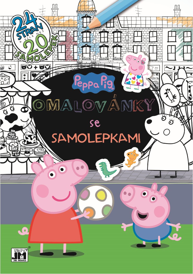 JIRI MODELS  Omálovánky se samolepkami A4 Peppa