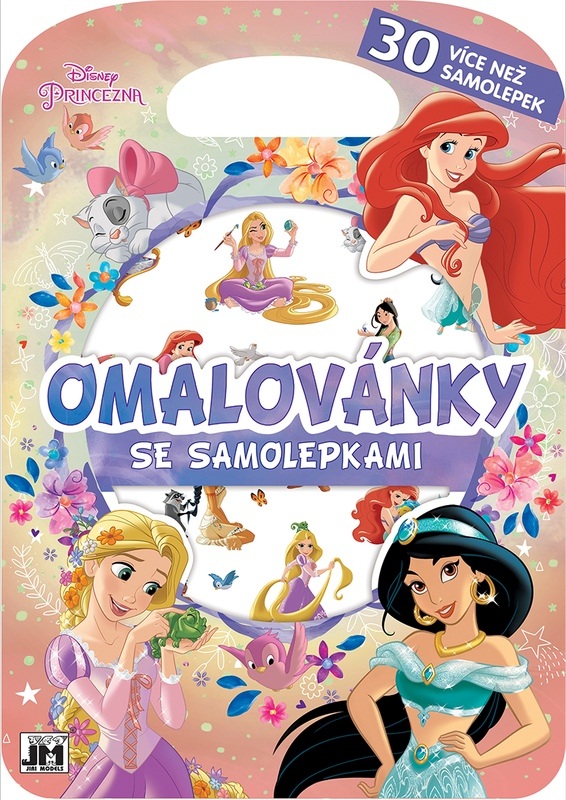 JIRI MODELS  Omálovánky se samolepkami Princezny