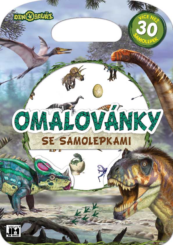 JIRI MODELS  Omálovánky se samolepkami Dino