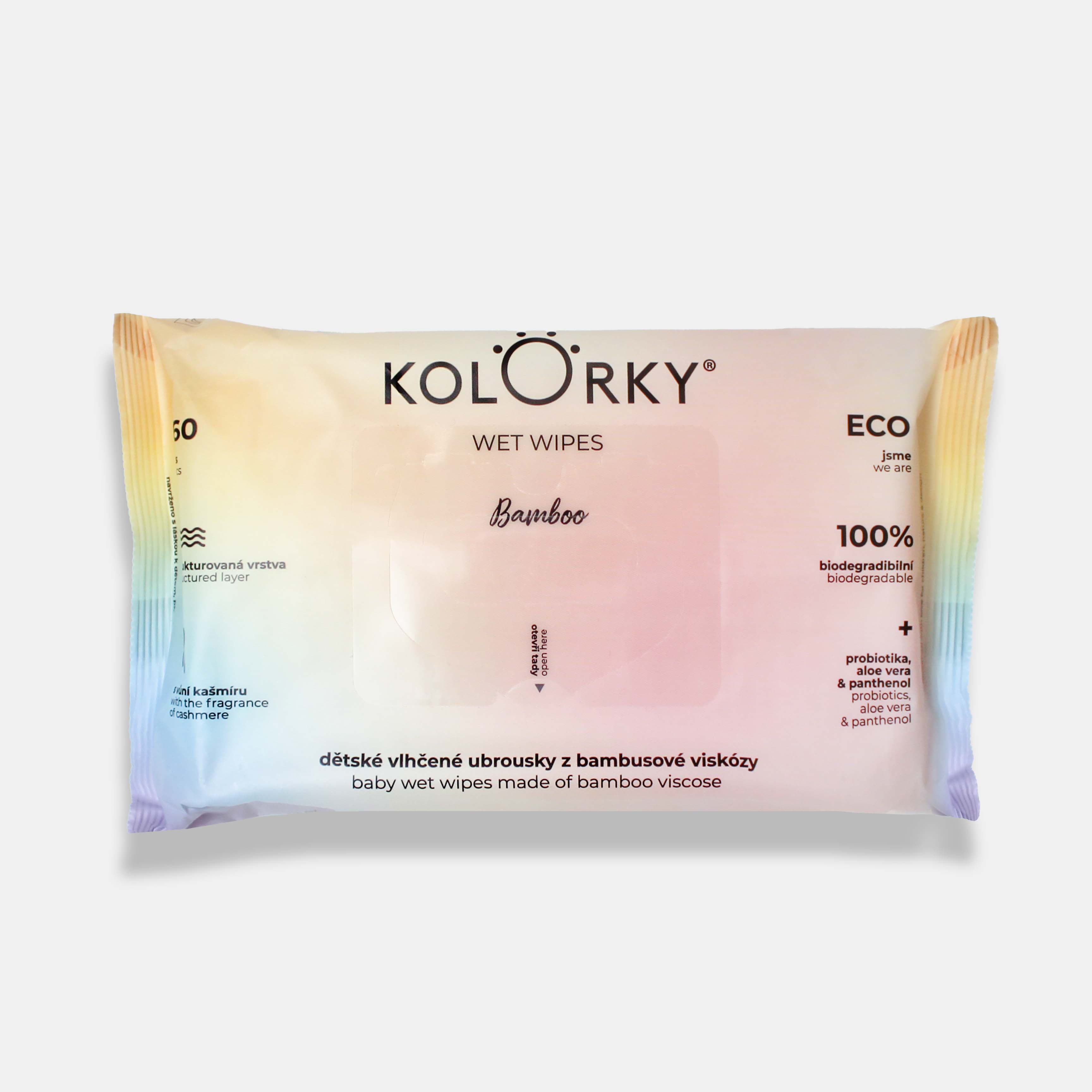 KOLORKY Kolorky WET WIPES - Bamboo - 60 ks