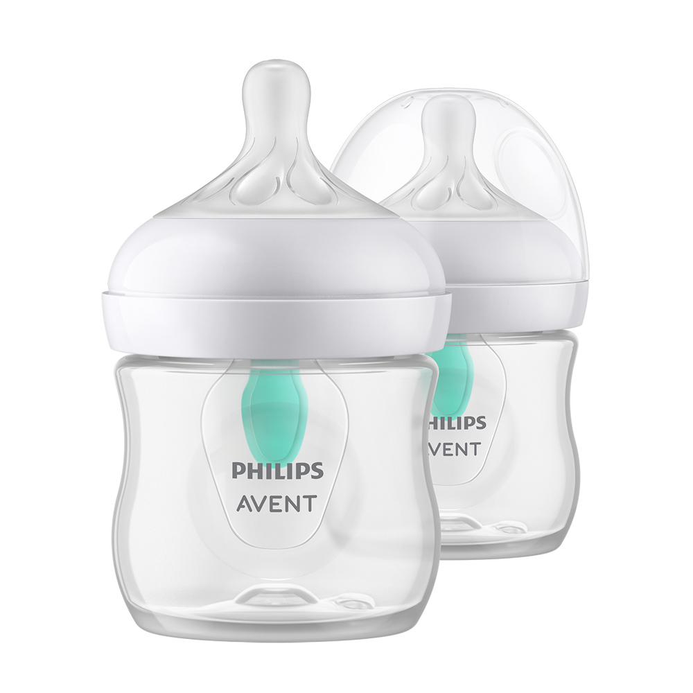 AVENT Láhev Natural Response s ventilem AirFree 125 ml, 0m+, 2 ks