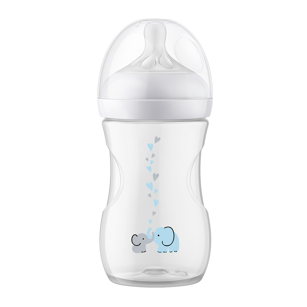 AVENT Láhev Natural Response s ventilem AirFree 260 ml, 1m+ Slon