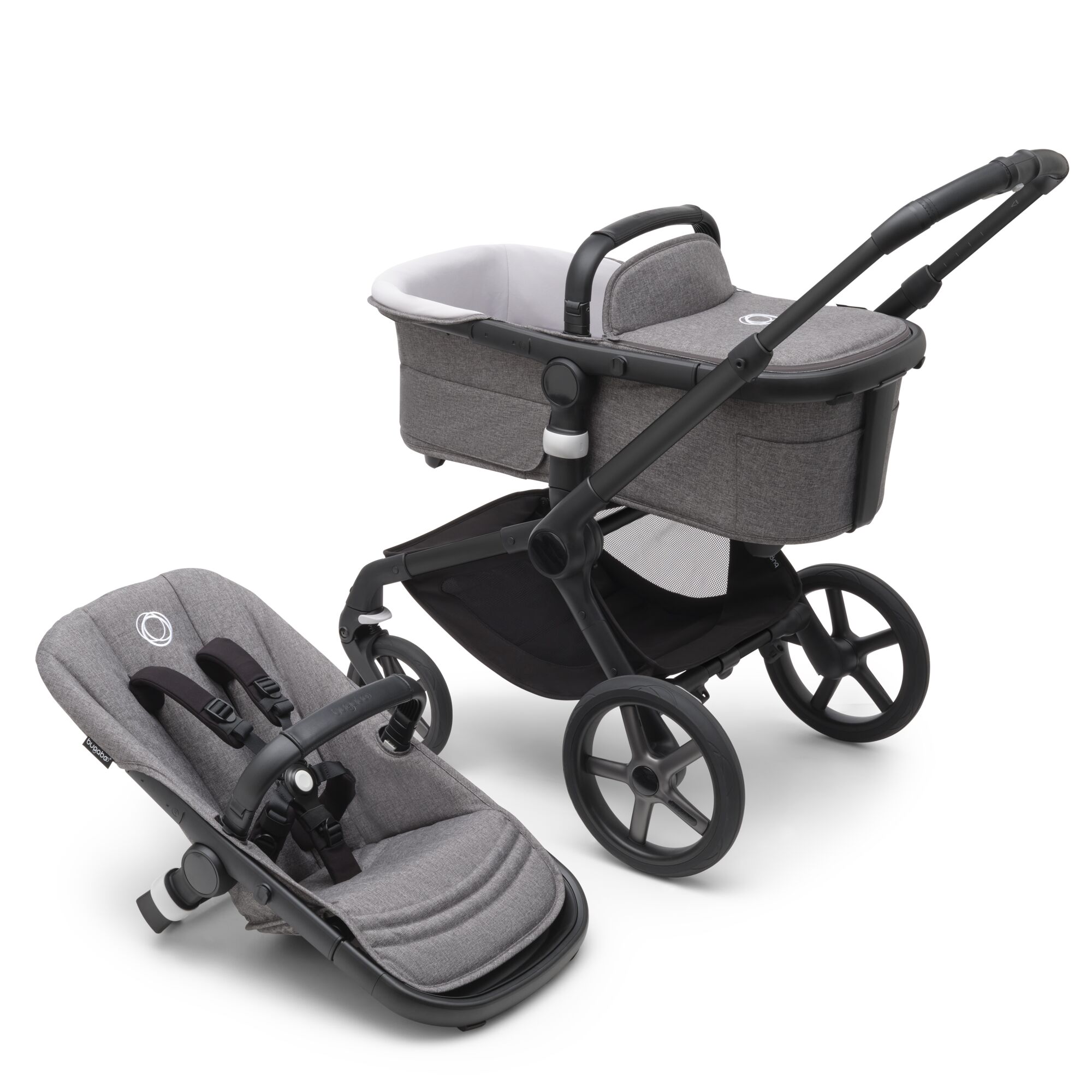 BUGABOO Fox 5 base Black Grey Melange