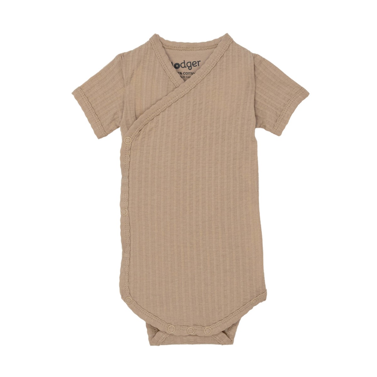 LODGER Body Romper Seersucker kr.rukáv Beige