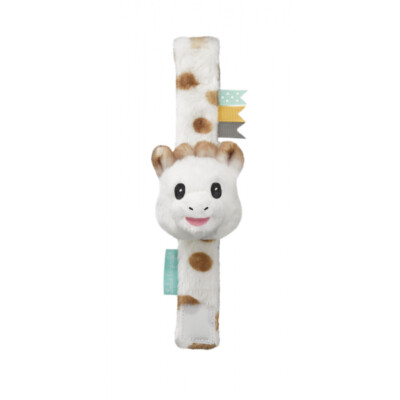 Pásek na ruku nebo nohu s plyšovým chrastítkem žirafa Sophie
