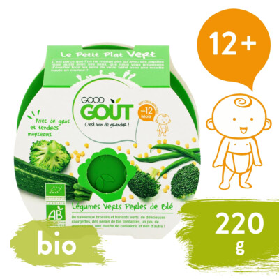 Good Gout BIO Brokolice, cuketa a zelené fazolky s tarhoňou 220g