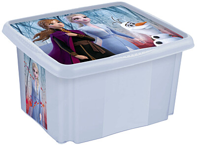 Úložný box s víkem malý "Frozen", Modrá