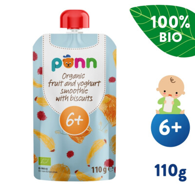 Salvest Pönn BIO Ovocné smoothie s jogurtem a sušenkami (110 g)