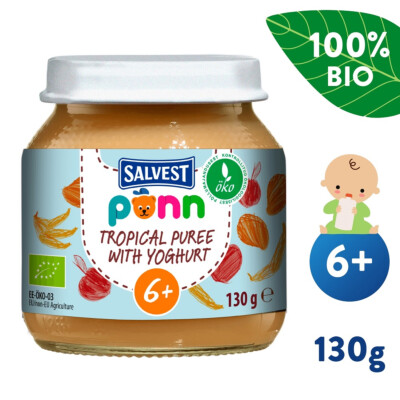 Salvest Pönn BIO Ovocné pyré s jogurtem  (130 g)