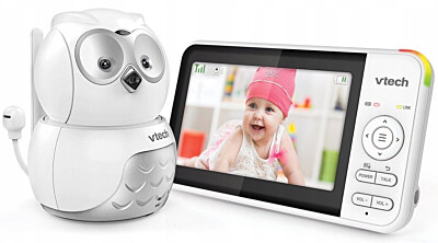 VTech BM5550-OWL, dětská video chůvička Sova s displejem 5" a otočnou kamerou