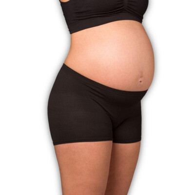 Kalhotky do porodnice Deluxe těhotenské i po porodu 2 ks, Černá