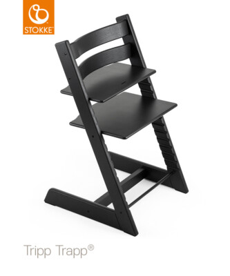 Židlička Tripp Trapp Oak, Black