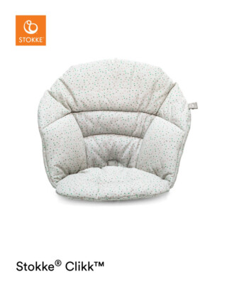 Polstrování k židličce Clikk (organická bavlna), Soft Grey Sprinkles