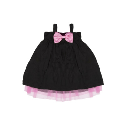 Šaty Shoulders, Black/pink 92