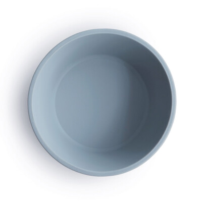 Mushie silikonová miska s přísavkou, Powder-blue