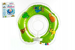 Plavací kruh Flipper 17x20cm 0+, Zelený