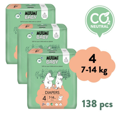 Muumi Baby 4 Maxi 7–14 kg (138 ks) eko pleny