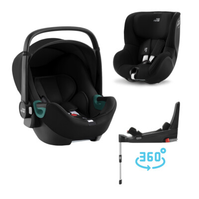 Autosedačka set Baby-Safe 3 i-Size+Flex Base 5Z+Autosedačka Dualfix 3 i-Size, Space Black