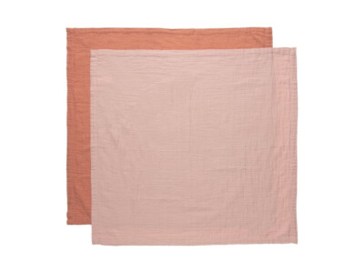 Mušelínová plenka 2ks 70x70cm, Pure Cotton Pink